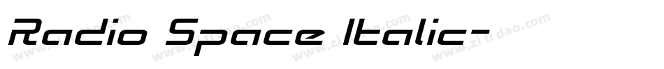 Radio Space Italic字体转换